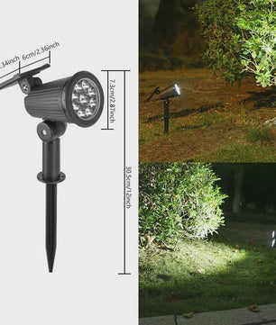 Verstelbare Solar Spotlight 9 LED - Waterdicht IP65 - Tuin, Pad & Muurverlichting