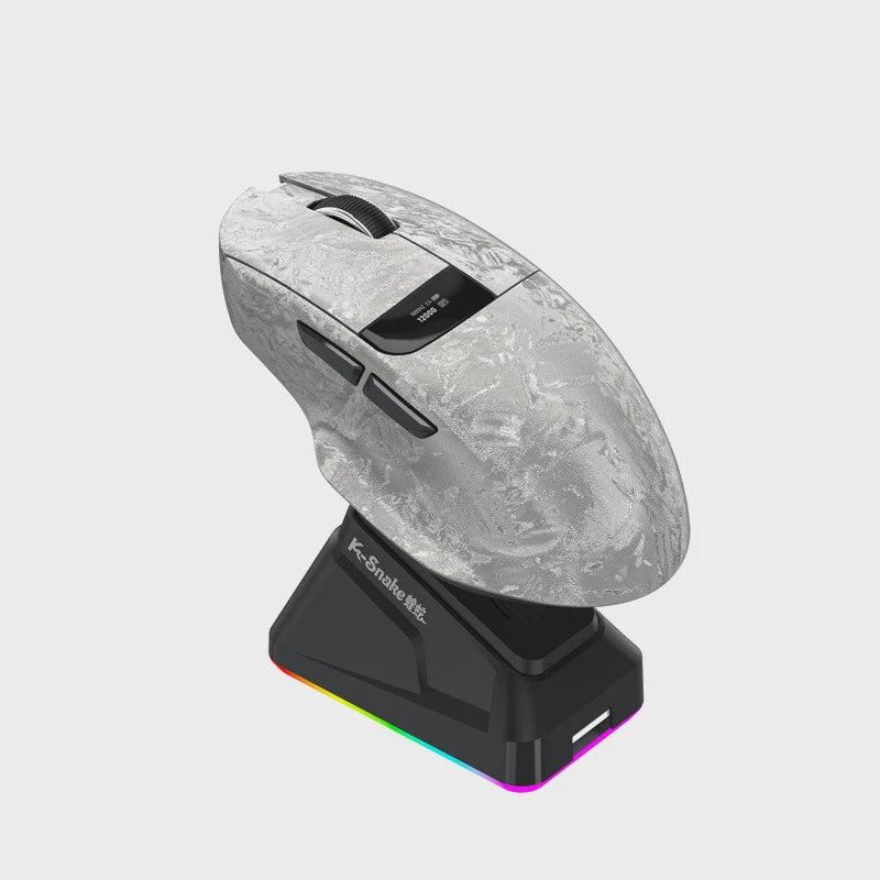 Lenovo Draadloze Gaming Muis: 3 Modi, 35K DPI, Ergonomisch, LED Display & Laadstation