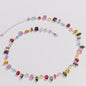 Luxe Goudkleurige Ketting met Kleurrijke Kristallen Zirkonia - Dames Sieraden