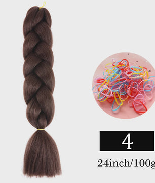 24 Inch Jumbo Braids Haarverlenging - Synthetisch Vlechtkapsel met Ombre Kleuren