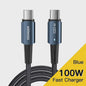 Essager PD 100W Type C naar C Kabel - Snel Opladen & Data voor Telefoon, Laptop, iPad