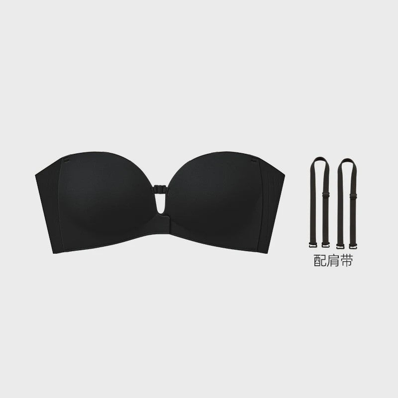 Strapless Push-Up BH met Voorsluiting - Naadloos, Onzichtbaar & Verstelbaar