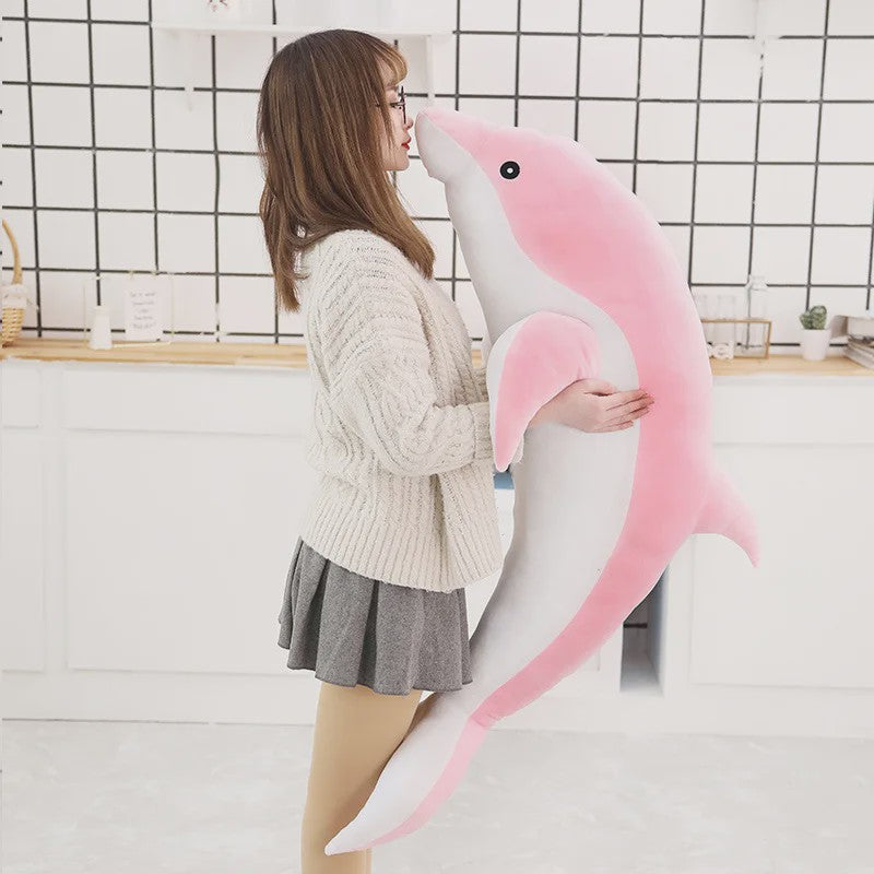 Zachte Pluche Dolfijn Knuffel - Verkrijgbaar in Maten 30-160CM - Perfect Cadeau voor Kinderen