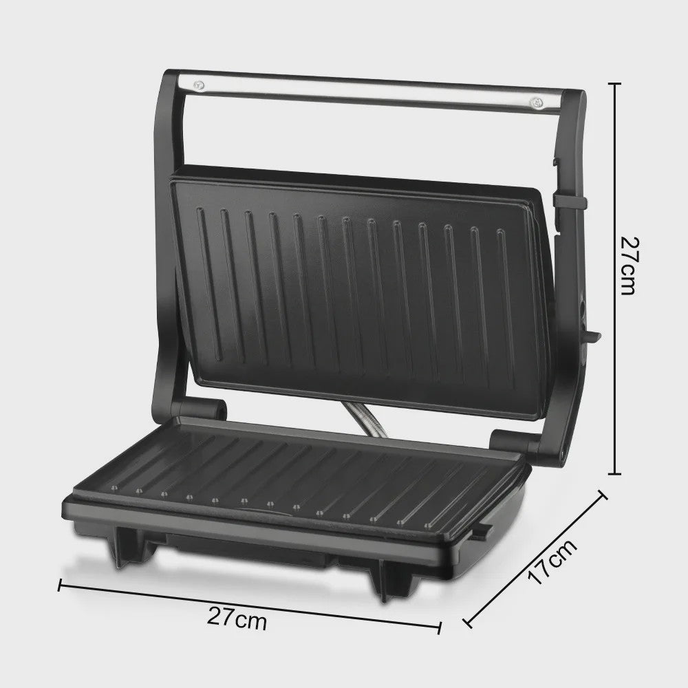 Elektrische Contactgrill & Panini Pers - 750W - 180° Open - Grill, Bakplaat & BBQ