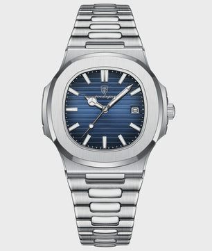POEDAGAR Luxe Herenhorloge - RVS, Waterdicht, Lichtgevend & Datumfunctie