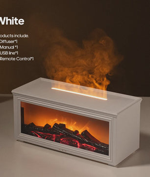 Sfeervolle Vuurhaard Aroma Diffuser met Luchtbevochtiger en Afstandsbediening - Creëer Warmte en Geur
