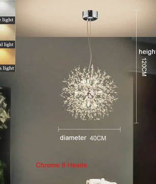Moderne Bloemvormige LED Hanglamp - Sterrenhemel Effect voor Woonkamer & Eetkamer