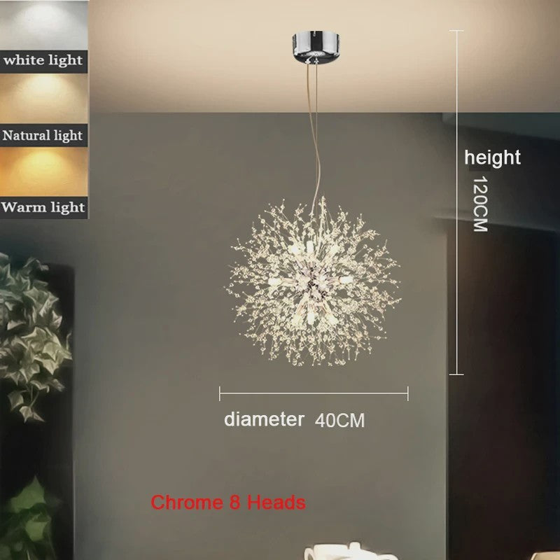 Moderne Bloemvormige LED Hanglamp - Sterrenhemel Effect voor Woonkamer & Eetkamer