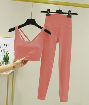 Dames Yogaset: Sport BH met Hoge Taille Legging - Squat Proof & Tummy Control