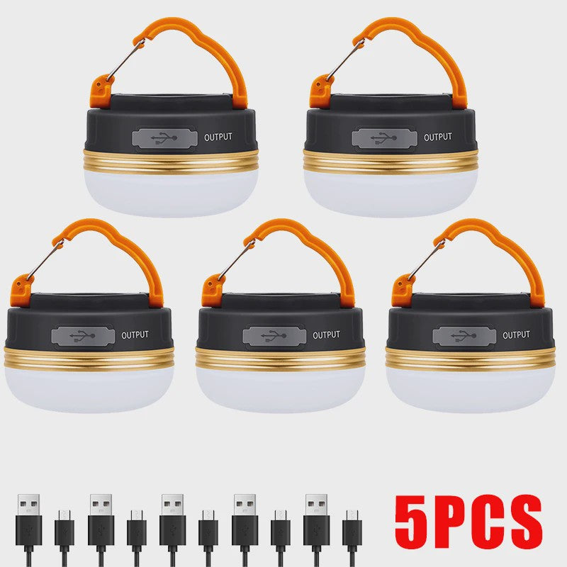 Krachtige 10W USB Oplaadbare Camping Lantaarn - Draagbare Tentlamp met 1200mAh Batterij