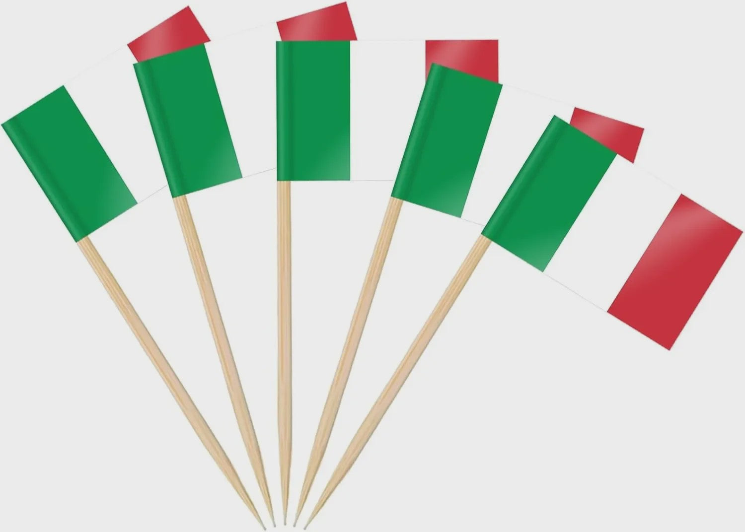 100 Stuks Ierse Vlag Prikkers - Mini Vlaggetjes voor Cupcakes, Hapjes en Cocktails