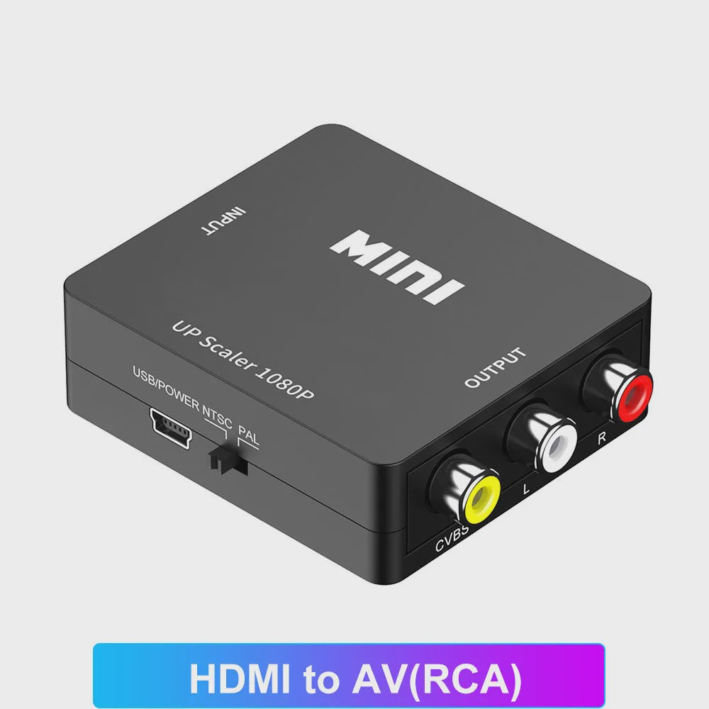 Universele HDMI AV RCA & VGA Converter Adapter | 1080p Ondersteuning