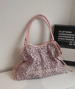 Chique Leopard Print Tote Bag - Stijlvolle Schoudertas voor Dames