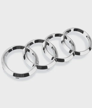 Zwart Audi Logo Embleem 4 Ringen - Voor Grille & Kofferbak