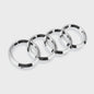 Zwart Audi Logo Embleem 4 Ringen - Voor Grille & Kofferbak