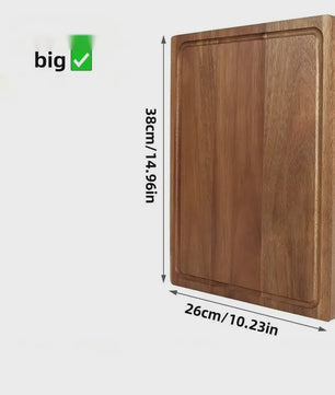 Houten Snijplank Set - Beech & Walnut - Keukenblok voor Vlees, Kaas & Groenten