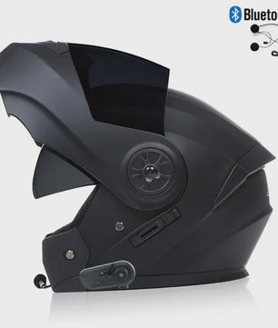 Modulaire Motorhelm Unisex met Dubbel Vizier & Bluetooth - DOT Gecertificeerd