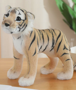 Realistische Pluche Dieren Knuffels - Tijger, Leeuw & Luipaard - Zacht Speelgoed & Decoratie