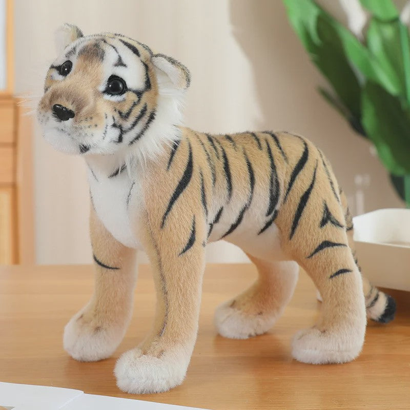 Realistische Pluche Dieren Knuffels - Tijger, Leeuw & Luipaard - Zacht Speelgoed & Decoratie