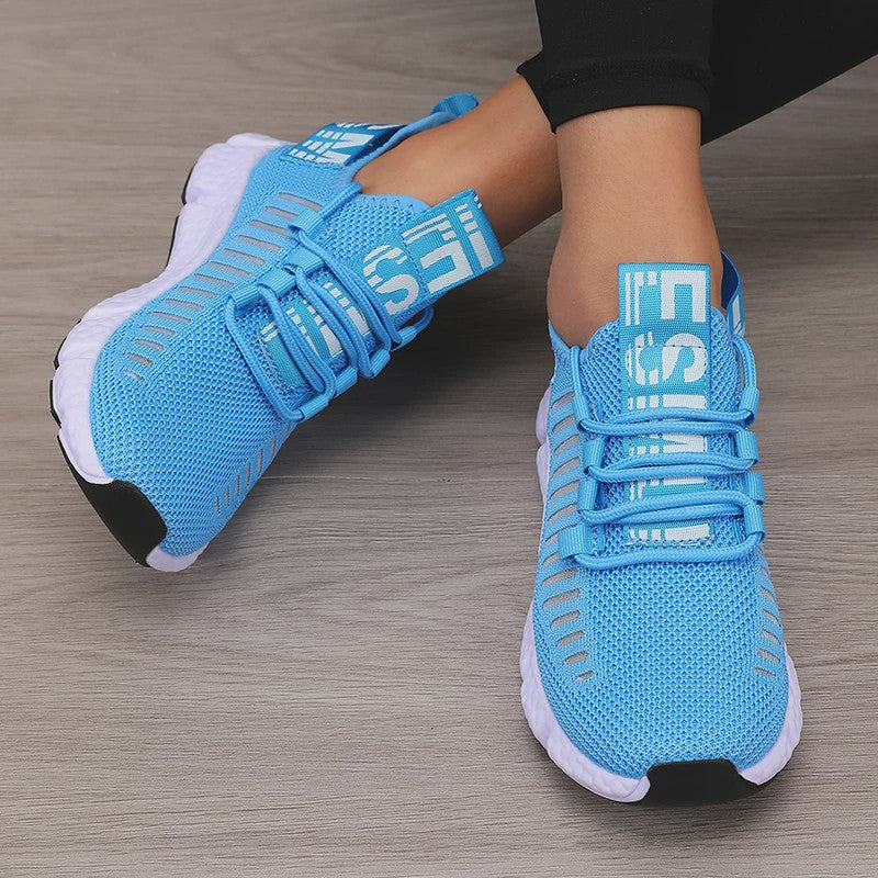 Ademende Sportschoenen Dames - Lichtgewicht Mesh, Comfortabele Zachte Zool, Casual Sneakers
