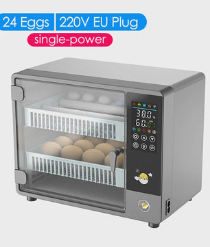 Automatische Incubator voor 24 Eieren met Temperatuurcontrole en Keerfunctie