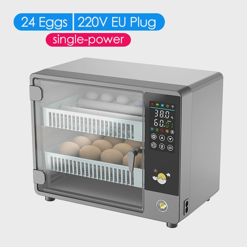 Automatische Incubator voor 24 Eieren met Temperatuurcontrole en Keerfunctie