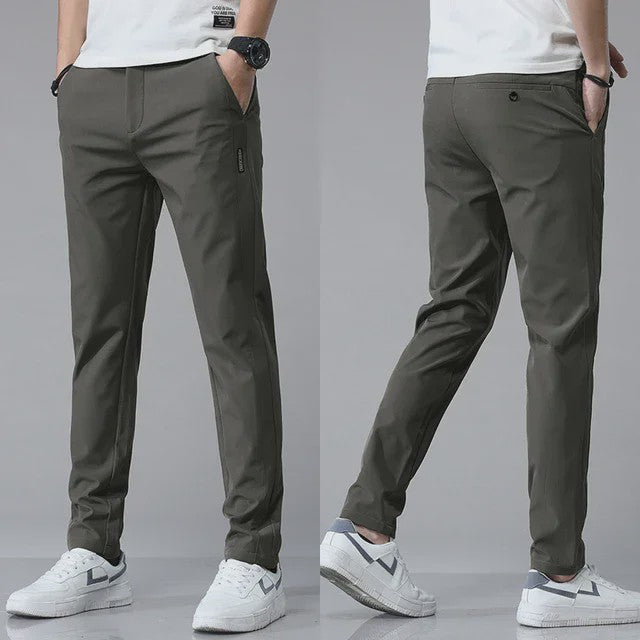 Heren Stretch Slim Fit Casual Broek - Ademend & Comfortabel voor Golf en Sport