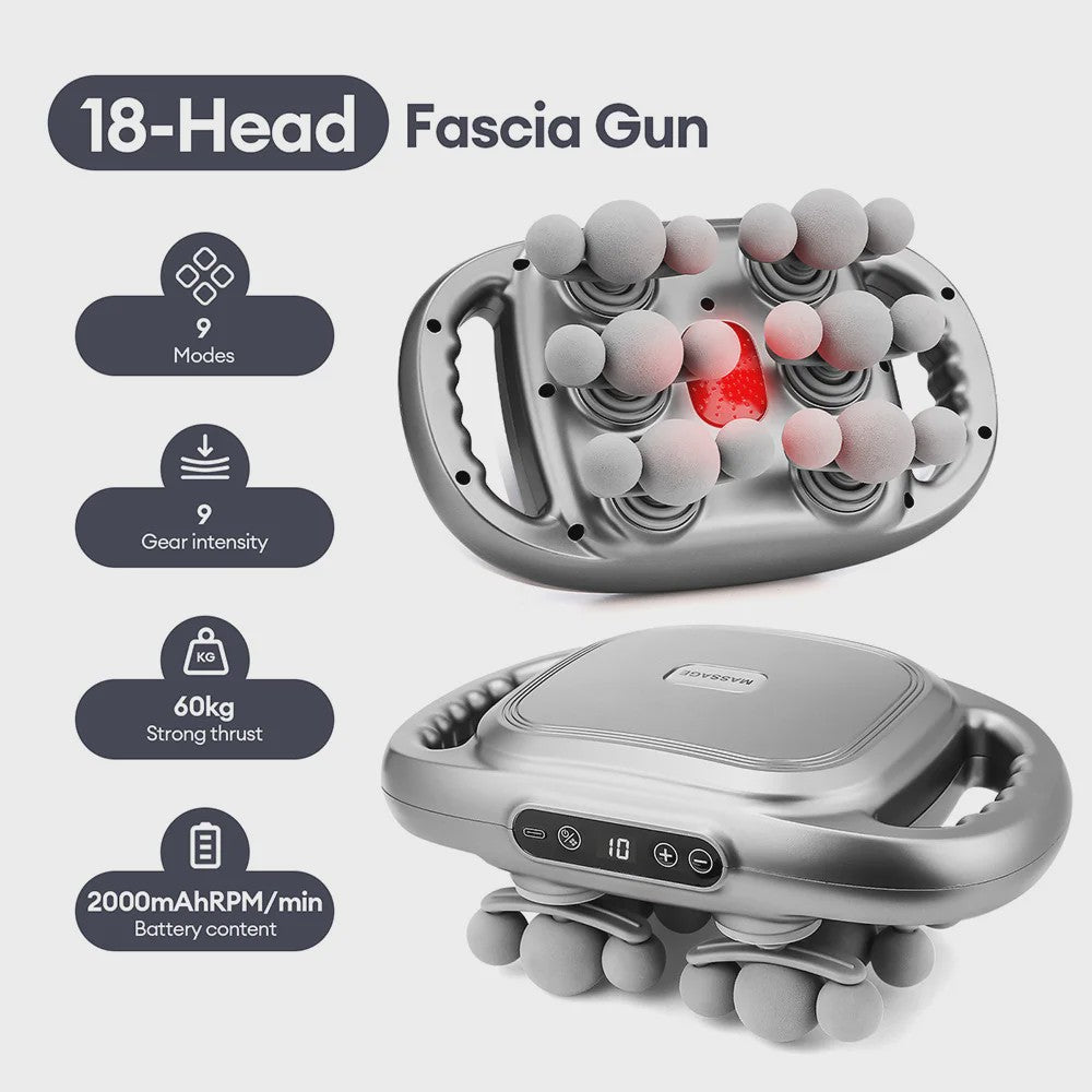 42-Kops Fascia Gun: Diepe Vibratiemassage voor Spierontspanning en Herstel
