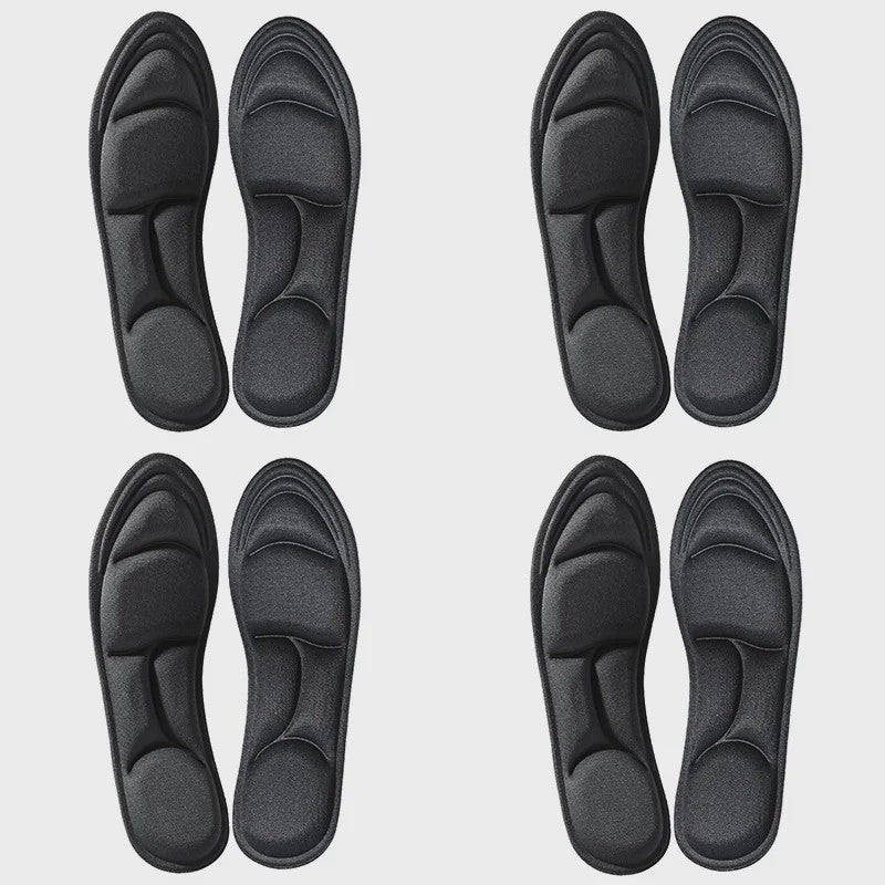 5D Massage Memory Foam Inlegzolen - Ademend, Dempende Steunzolen voor Sport & Dagelijks Gebruik