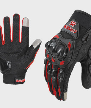 Ademende Motorhandschoenen Volledige Vinger - Anti-slip, Slijtvast & Touchscreen Compatibel