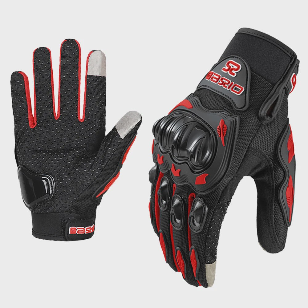 Ademende Motorhandschoenen Volledige Vinger - Anti-slip, Slijtvast & Touchscreen Compatibel
