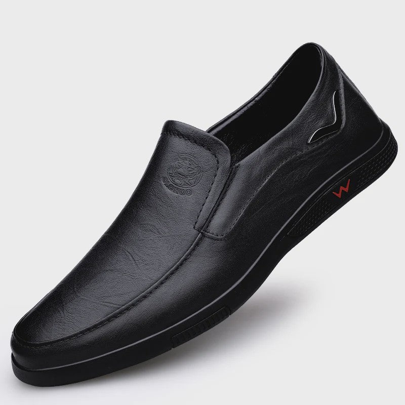 Handgemaakte Leren Herenschoenen - Zakelijk Casual - Rubberen Zool