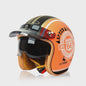 Stijlvolle Open Face Motorhelm met Unieke Graffiti Art - Lichtgewicht & Geventileerd