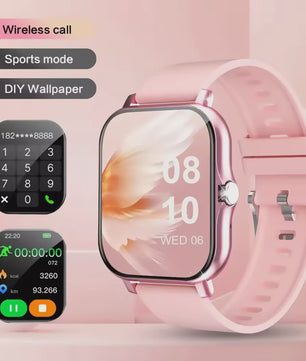 Lenovo Smartwatch 1.83'' - Waterdicht, Fitness Tracker, Bellen & Gezondheidsmonitor (iOS/Android)