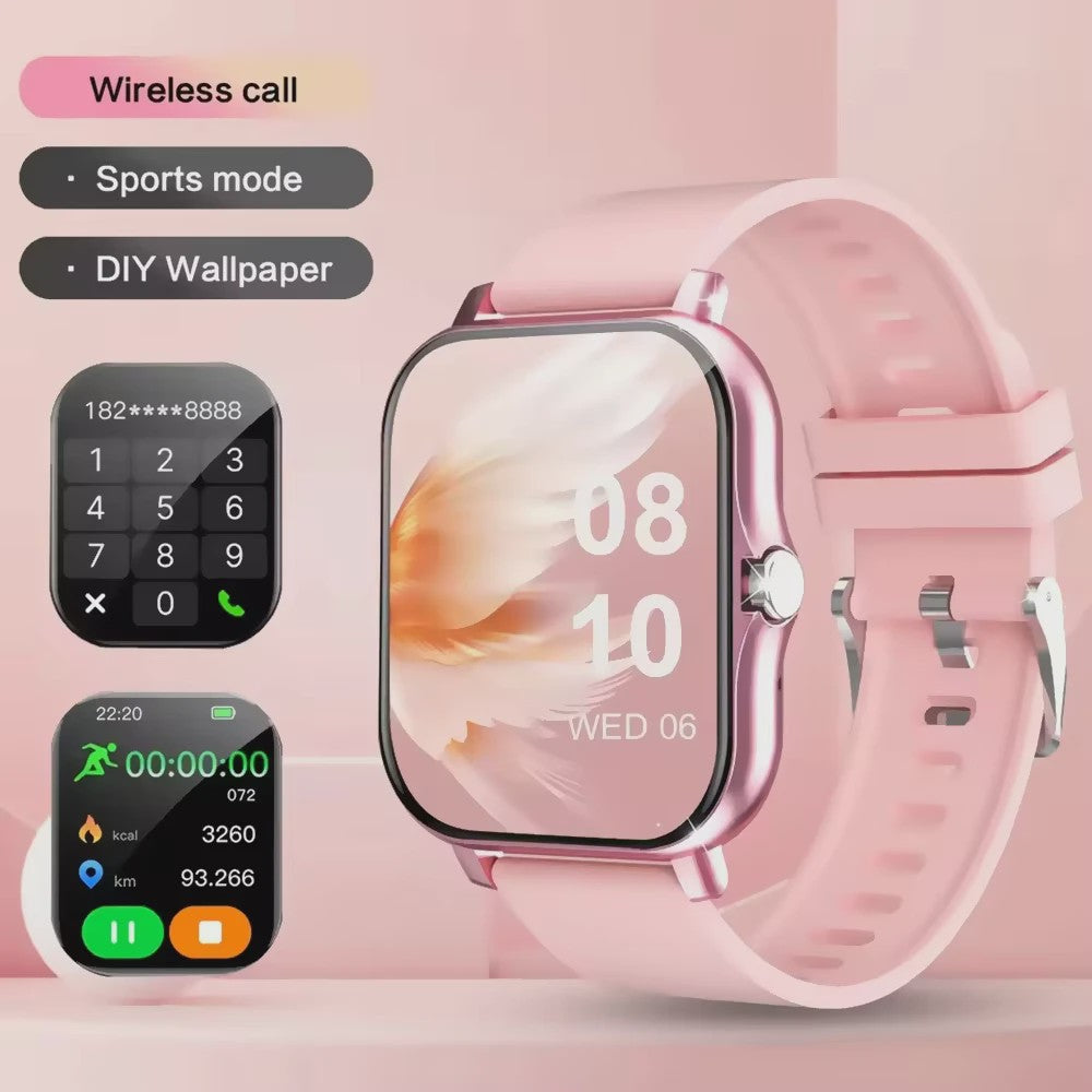 Lenovo Smartwatch 1.83'' - Waterdicht, Fitness Tracker, Bellen & Gezondheidsmonitor (iOS/Android)