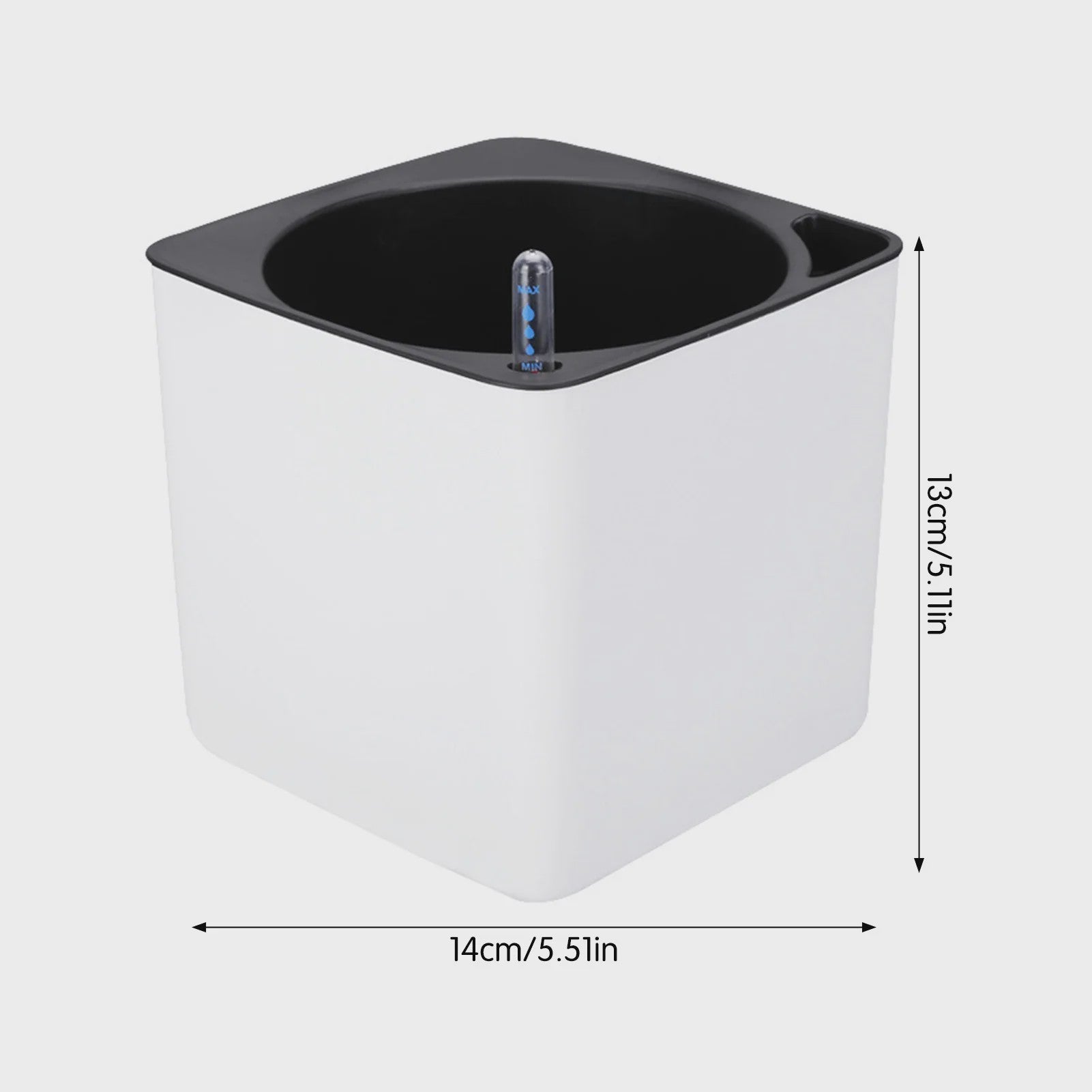 Self Watering Planter Self-watering Pot with Water Level Indicator White Self Watering Planter Modern Decorative Planter Pot