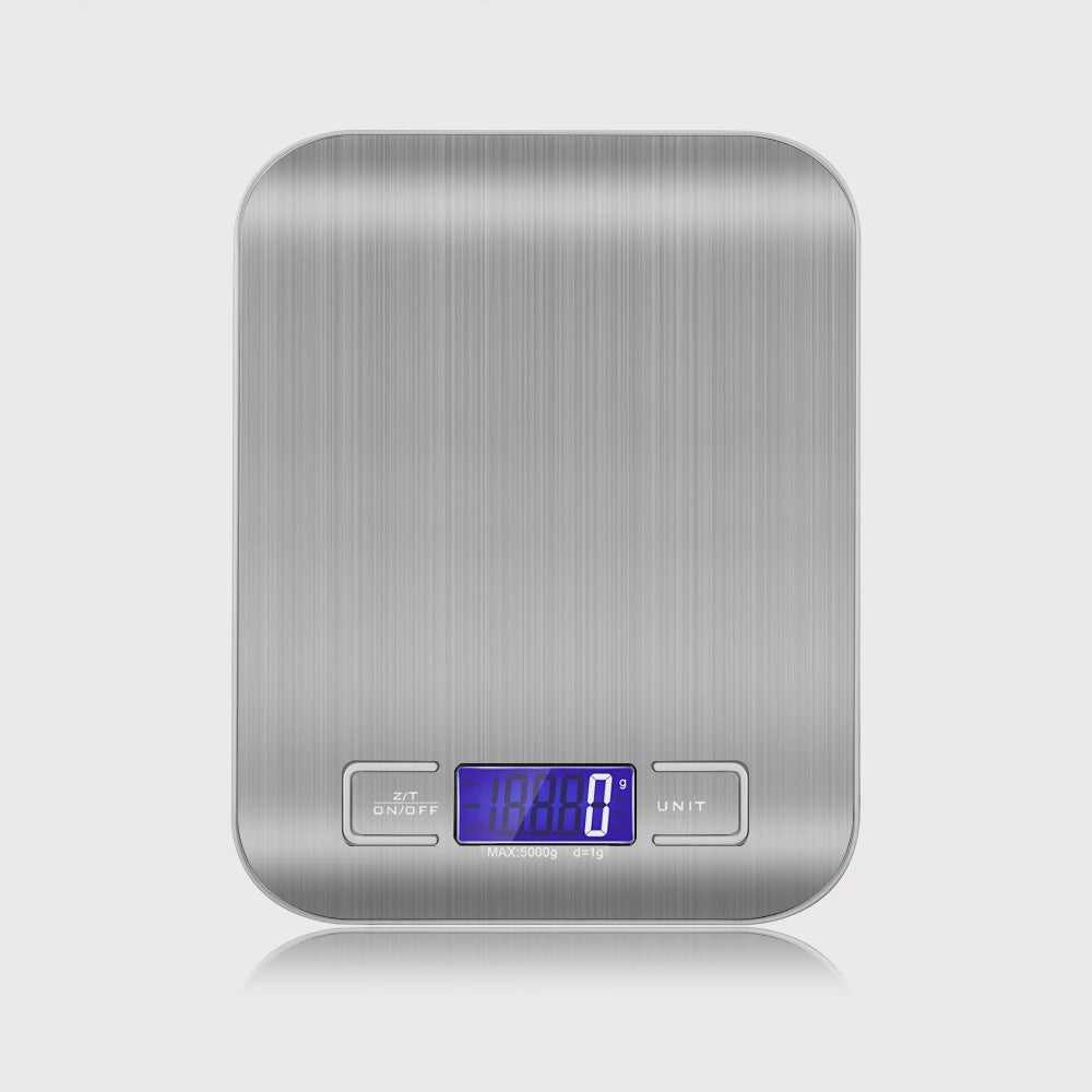 RVS Keukenweegschaal 5kg/1g - Precisie Digitale Voedselweegschaal met LCD Display