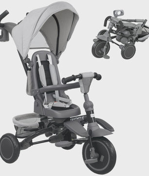 Aiyaplay 6-in-1 Opvouwbare Driewieler met Roterende Stoel voor Kinderen 1-5 Jaar