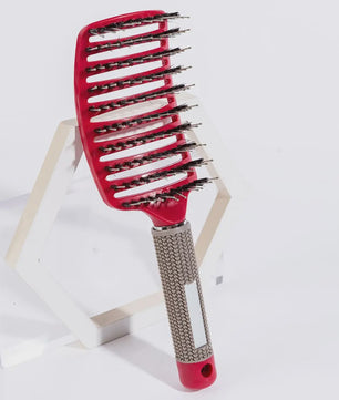 Professionele Haarborstel met Varkenshaar & Nylon - Ontklit Nat & Krullend Haar - Salon Kwaliteit Styling Tool