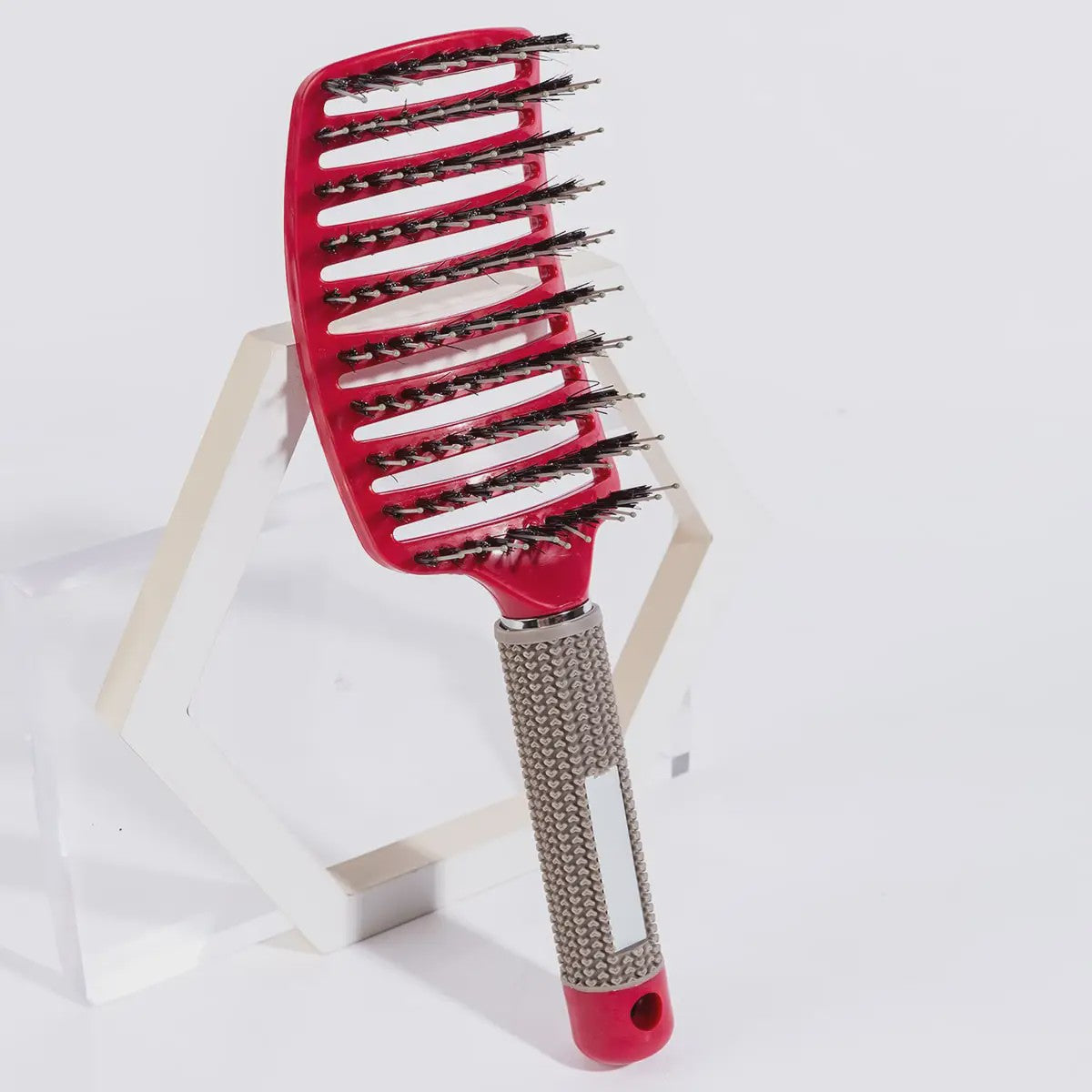 Professionele Haarborstel met Varkenshaar & Nylon - Ontklit Nat & Krullend Haar - Salon Kwaliteit Styling Tool