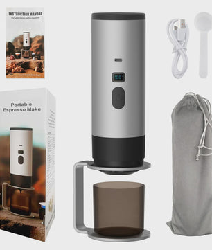 3-in-1 Draagbare Koffiemachine: Draadloos, Elektrisch & Compact voor Auto, Thuis & Camping