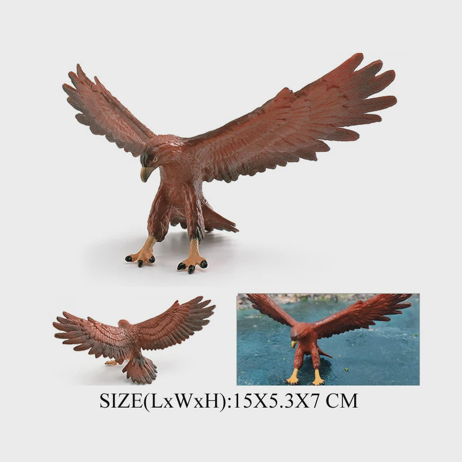 Realistische Roofvogel Figuren Set: Adelaar, Gier & Secretarisvogel - Educatief Speelgoed