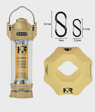 DOTWISE Retro Camping Lantaarn - Draagbaar, Waterdicht & Sfeervol Outdoor Licht met 3000mAh Batterij