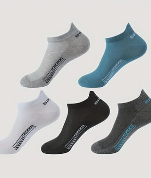 5/10 Paar Katoenen Sneakersokken Heren & Dames - Ademend Mesh & Comfortabel