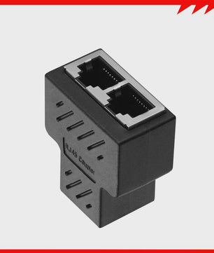 RJ45 Netwerk Splitter Adapter - 1 Male naar 2/3 Female Ethernet Poorten
