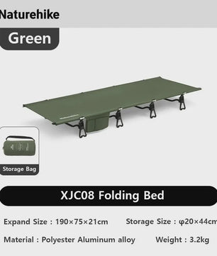 Naturehike Opvouwbaar Campingbed 75cm Breed - Ultralicht en Compact voor Outdoor Avonturen
