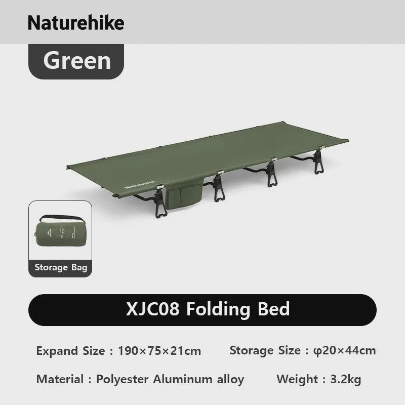 Naturehike Opvouwbaar Campingbed 75cm Breed - Ultralicht en Compact voor Outdoor Avonturen