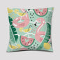 Vrolijke Flamingo Kussenhoes Vierkant - Decoratie voor Bank & Auto