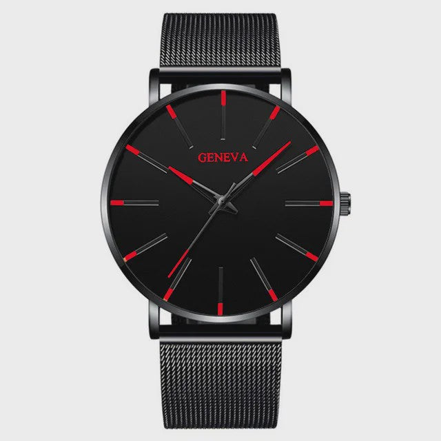 Luxe Herenhorloge met Slim Mesh Band - Stijlvol en Waterdicht
