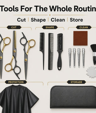 Professionele Haar Kappersschaar Set - Inclusief Effileerschaar & Accessoires